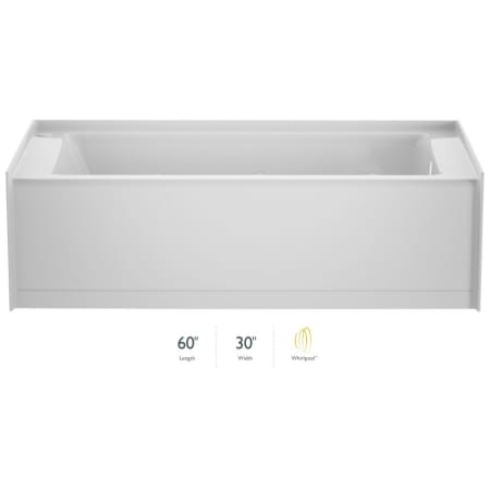 A large image of the Jacuzzi J166030WRL1XX White