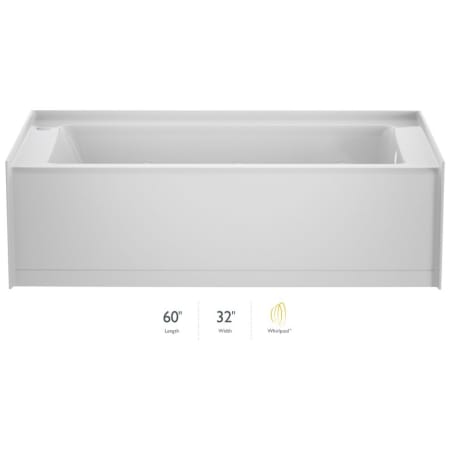 A large image of the Jacuzzi J166032WRL1XX White