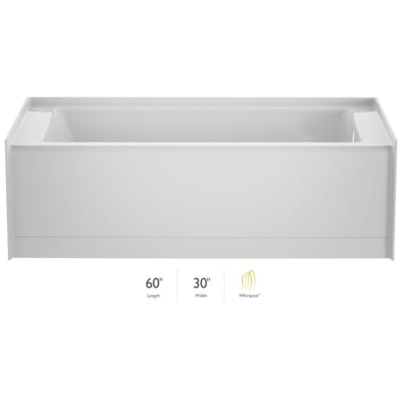 A large image of the Jacuzzi J186030WRL1XX White