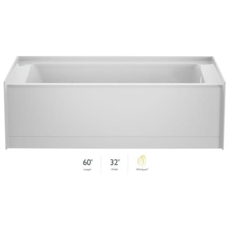 A large image of the Jacuzzi J186032WRL1XX White