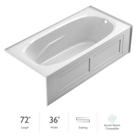 A large image of the Jacuzzi J1A7236BRXXXX White