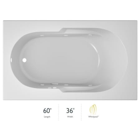 A large image of the Jacuzzi J2D6036WLE1XX White