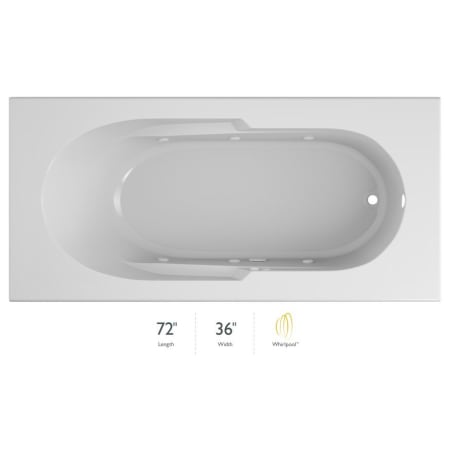 A large image of the Jacuzzi J2D7236 WRL 1HX White