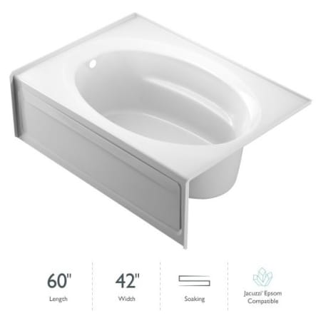A large image of the Jacuzzi J4S6042 BLX XRS White