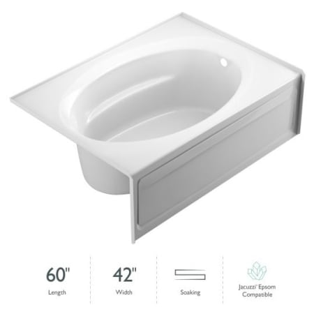 A large image of the Jacuzzi J4S6042 BRX XRS White