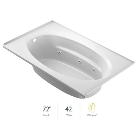 A large image of the Jacuzzi J4T7242 WLB 1HX White