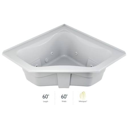 A large image of the Jacuzzi J5T6060 WCL 1HX White