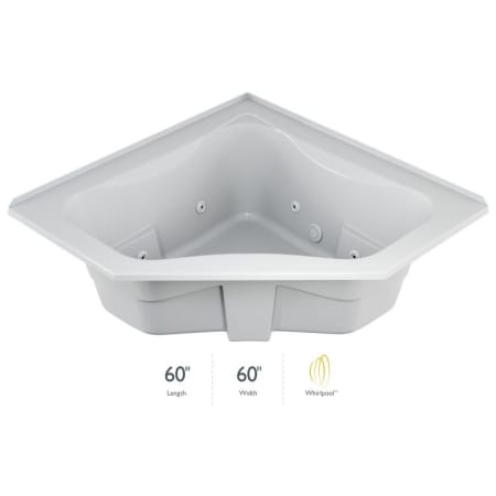 A large image of the Jacuzzi J5T6060 WCR 1HX White