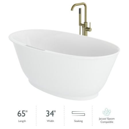 Jacuzzi Kaz6534bcg Gloss White Karina 65 Free Standing Resin Stone Composite Soaking Tub With Center Drain Assembly And Overflow Includes Floor Mounted Filler Hand Shower Faucet Com - Jacuzzi Bathroom Sink Drain Installation Jacuzzi Kaz6534bcg Gloss White Karina 65 Free Standing Resin Stone Composite Soaking Tub With Center Drain Assembly And Overflow Includes Floor Mounted Filler Hand Shower Faucet Com - Jacuzzi Bathroom Sink Drain Installation