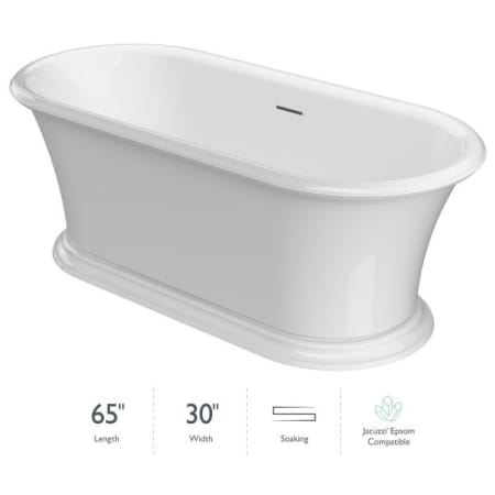 A large image of the Jacuzzi LEF6530BCXXXX Gloss White