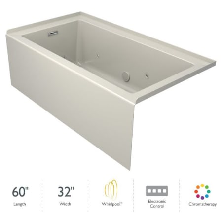 A large image of the Jacuzzi LNS6032WRL2CH Oyster / Oyster Trim