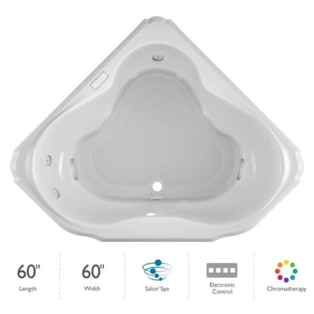 A large image of the Jacuzzi MAR6060CCR4CH White