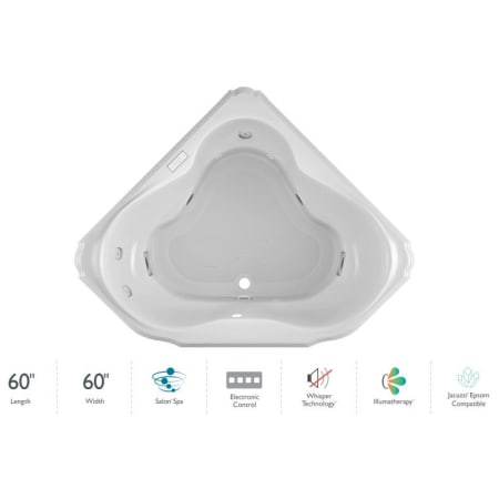 A large image of the Jacuzzi MAR6060CCR4IW White