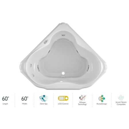 A large image of the Jacuzzi MAR6060CCR5IW White