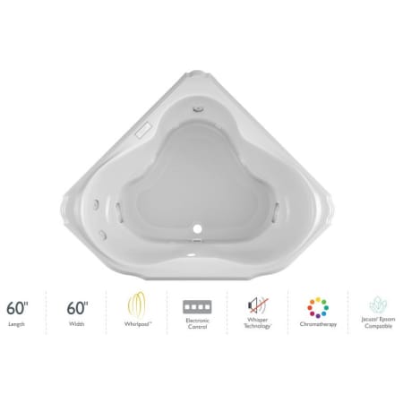 A large image of the Jacuzzi MAR6060WCR4CW White