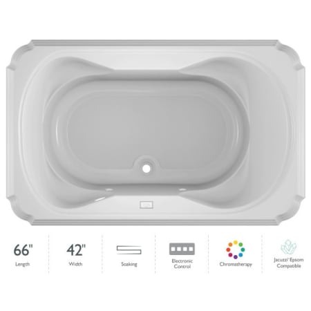 A large image of the Jacuzzi MAR6642BCX2CX White