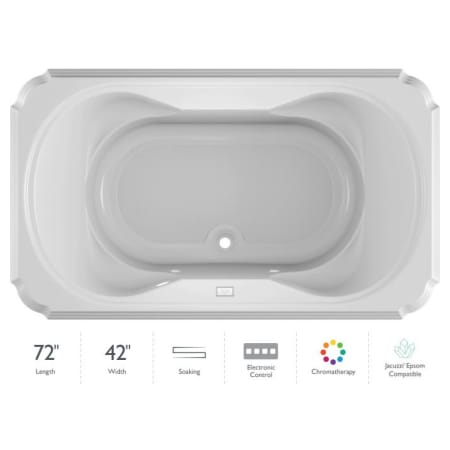A large image of the Jacuzzi MAR7242BCX2CX White