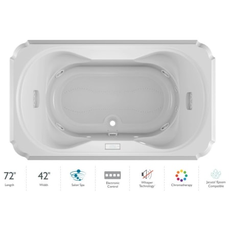 A large image of the Jacuzzi MAR7242CCL4CW White