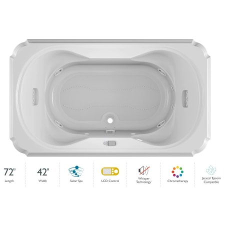 A large image of the Jacuzzi MAR7242CCL5CW White