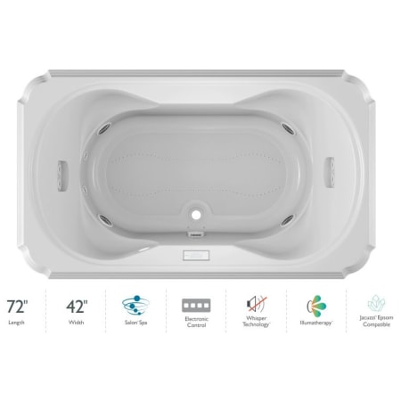 A large image of the Jacuzzi MAR7242CCR4IW White