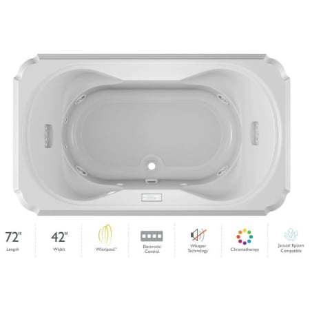 A large image of the Jacuzzi MAR7242WCR4CW White