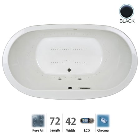 A large image of the Jacuzzi MIO7242ACR5CX Black