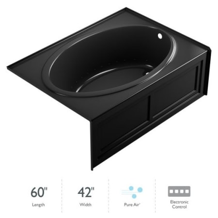 A large image of the Jacuzzi NVS6042ARL2XX Black