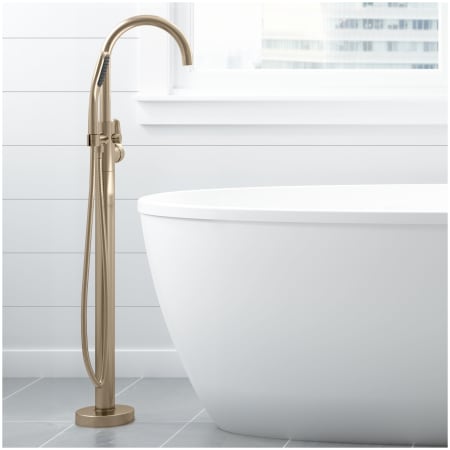 Jacuzzi NW50826 Brushed Nickel Free Standing Tub Filler ...