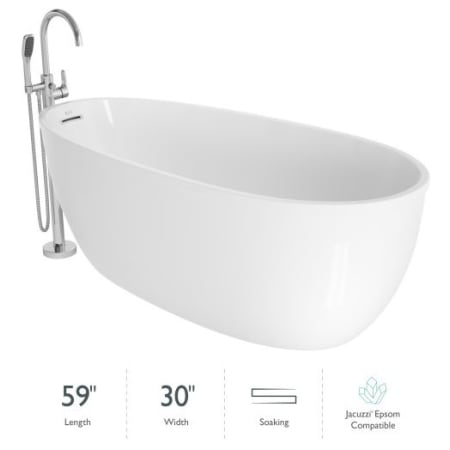 A large image of the Jacuzzi OSB5930BUXXXXG White