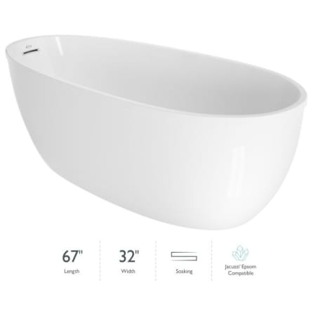 A large image of the Jacuzzi OSF6732BUXXXXG White
