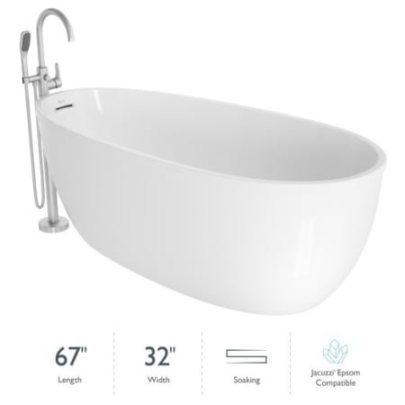 A large image of the Jacuzzi OSN6732BUXXXXG White