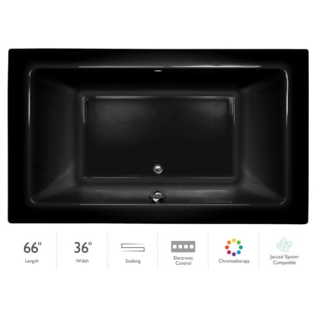 A large image of the Jacuzzi SIA6636 BCX 2CX Black