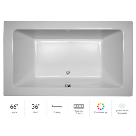 A large image of the Jacuzzi SIA6636 BCX 2CX White