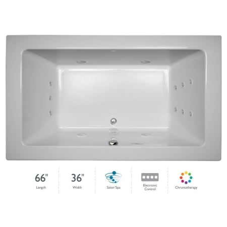 A large image of the Jacuzzi SIA6636 CCR 4CH White