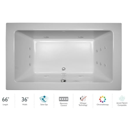 A large image of the Jacuzzi SIA6636 CCR 4CW White