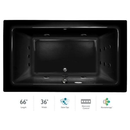 A large image of the Jacuzzi SIA6636 CCR 4IH Black