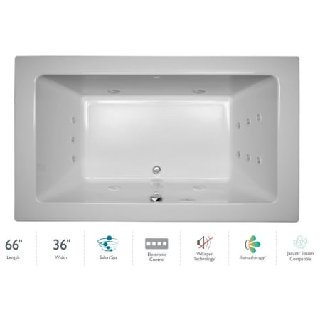 A large image of the Jacuzzi SIA6636 CCR 4IW White