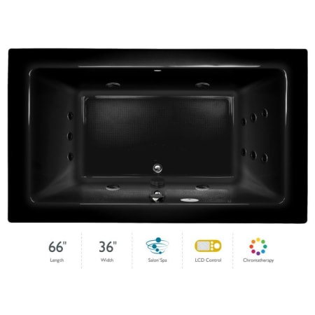 A large image of the Jacuzzi SIA6636 CCR 5CH Black