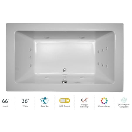A large image of the Jacuzzi SIA6636 CCR 5CW White