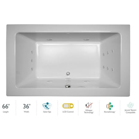 A large image of the Jacuzzi SIA6636 CCR 5IW White