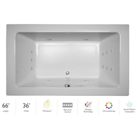 A large image of the Jacuzzi SIA6636 WCR 4CW White