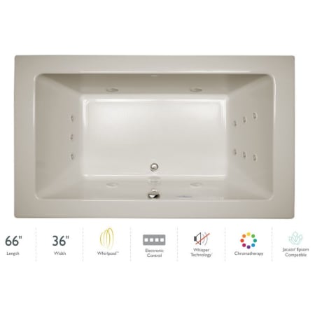 A large image of the Jacuzzi SIA6636 WCR 4CW Oyster