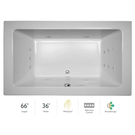 A large image of the Jacuzzi SIA6636 WCR 4IH White