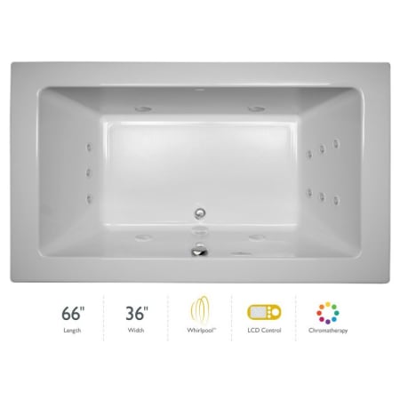 A large image of the Jacuzzi SIA6636 WCR 5CH White