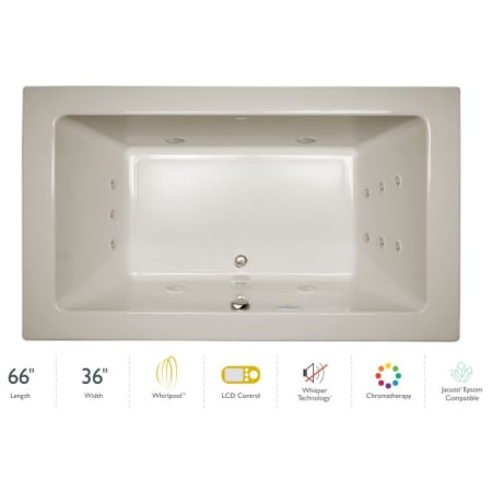 A large image of the Jacuzzi SIA6636 WCR 5CW Oyster