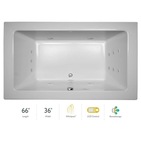 A large image of the Jacuzzi SIA6636 WCR 5IH White