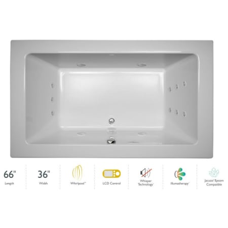 A large image of the Jacuzzi SIA6636 WCR 5IW White