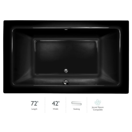 A large image of the Jacuzzi SIA7242 BCX XXX Black