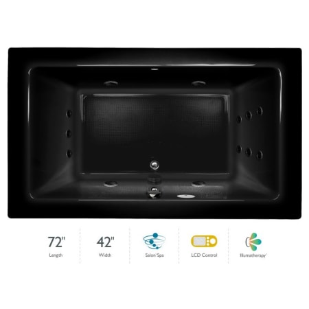A large image of the Jacuzzi SIA7242 CCR 5IH Black