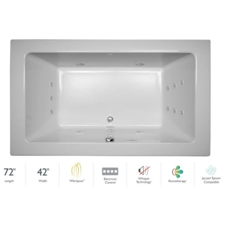 A large image of the Jacuzzi SIA7242 WCR 4IW White